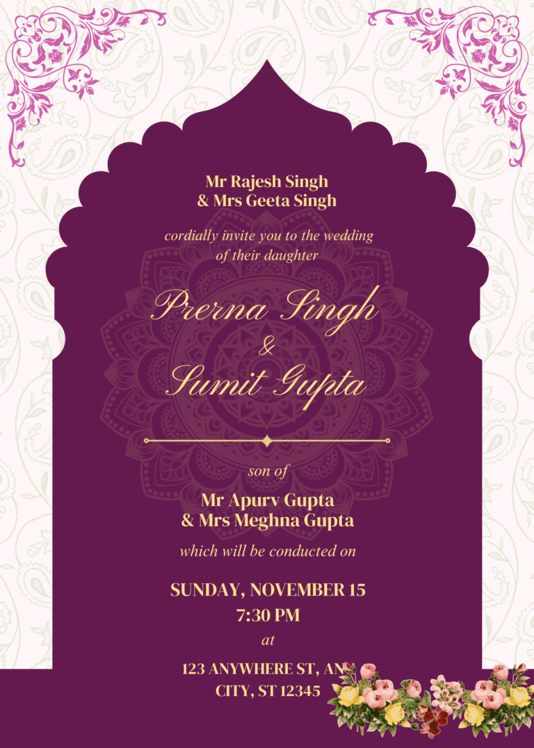 MARRIAGE INVITATION FOR CLIENT